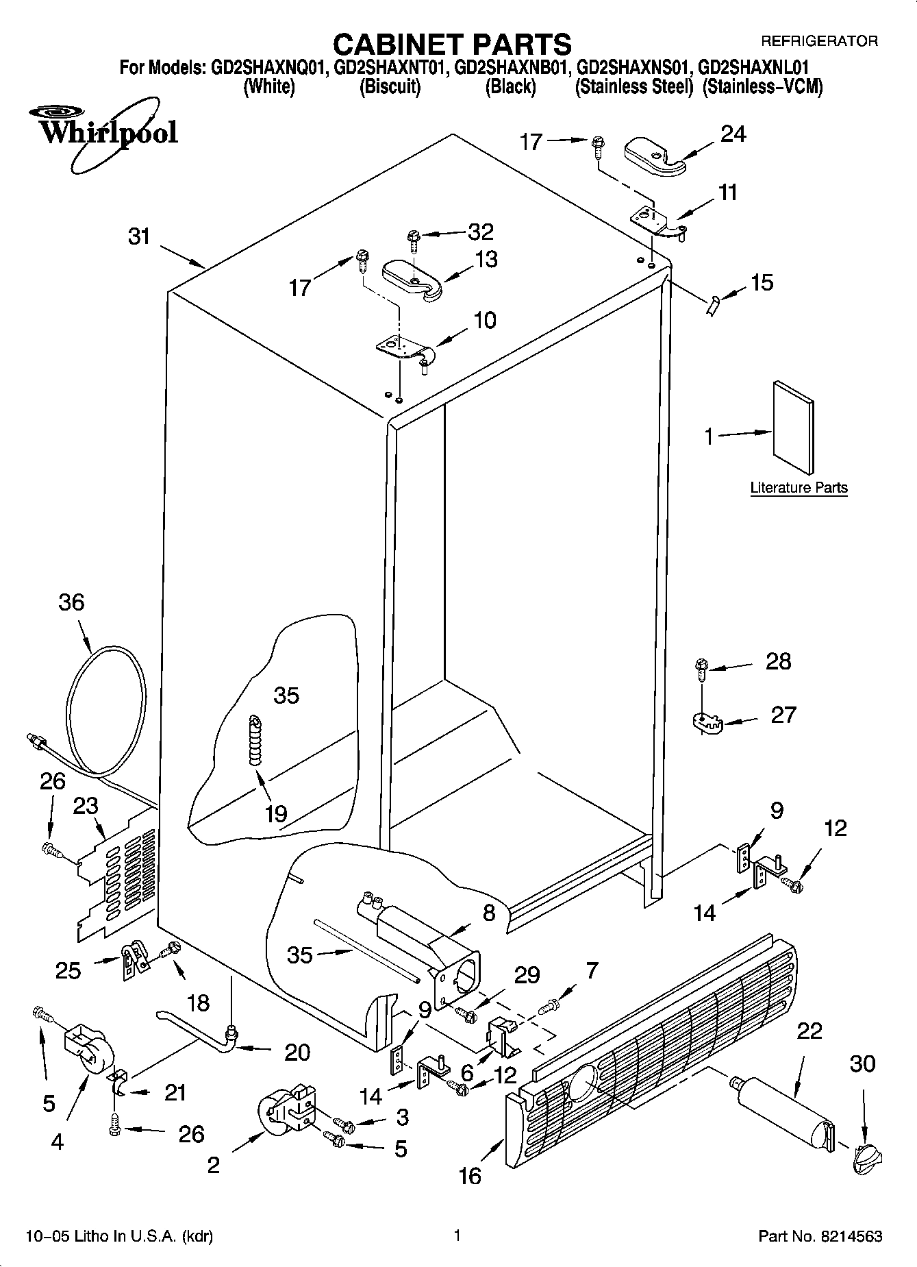 01 - CABINET PARTS