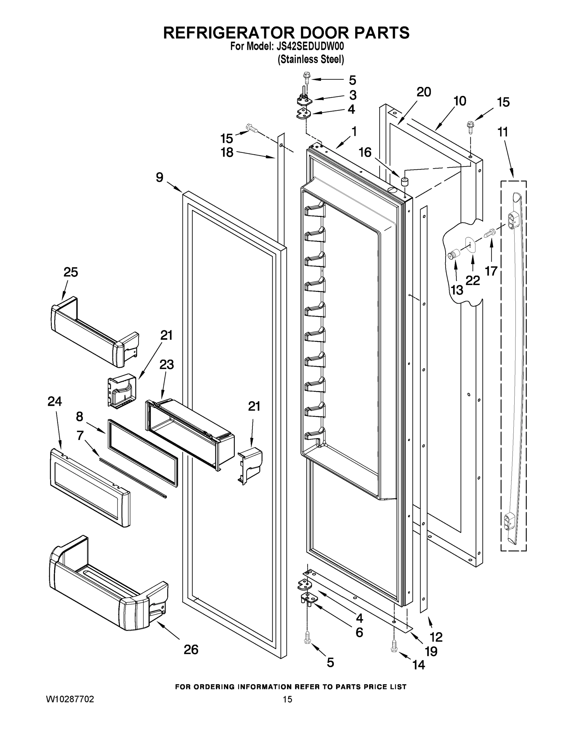 10 - REFRIGERATOR DOOR PARTS