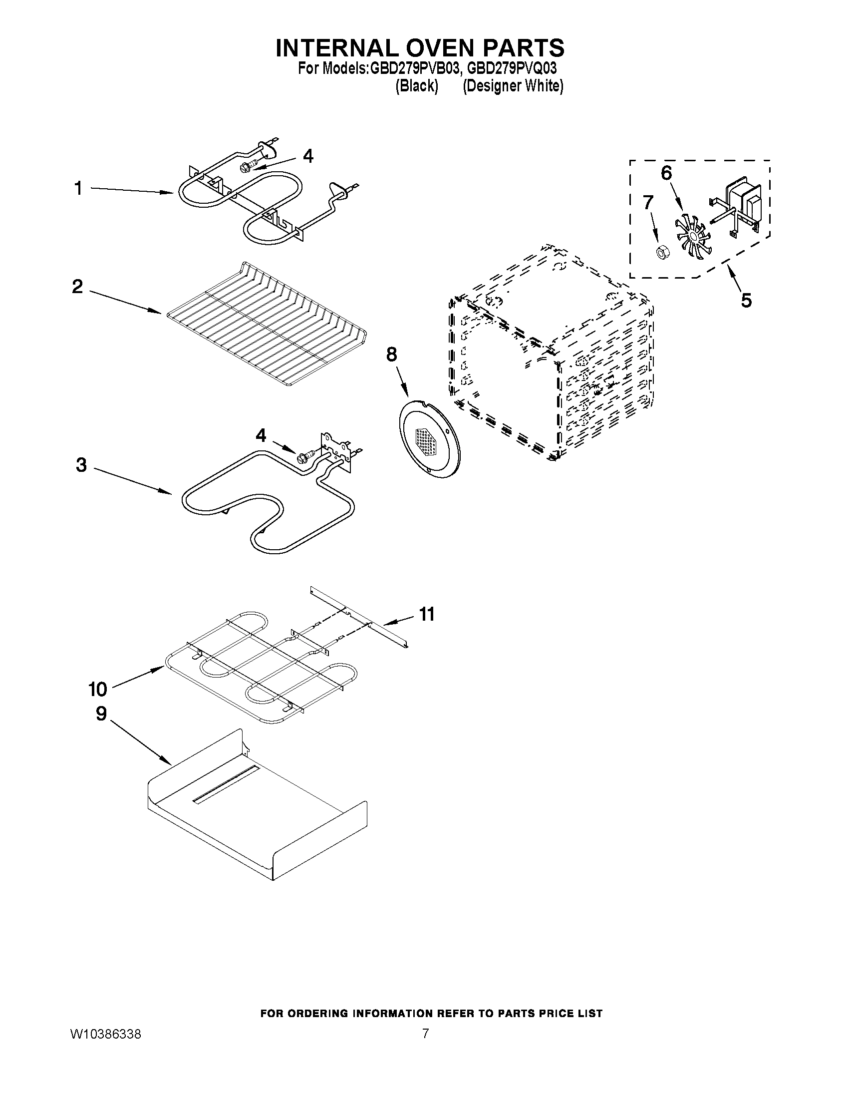 05 - INTERNAL OVEN PARTS