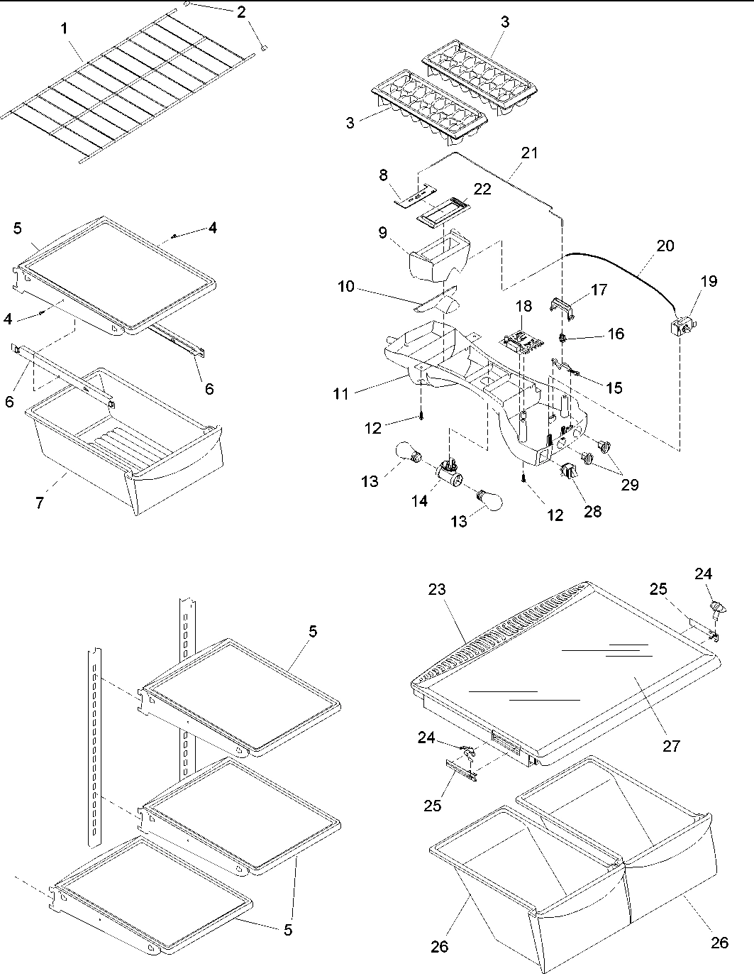 05 - REFRIG. SHELVING & LIGHT