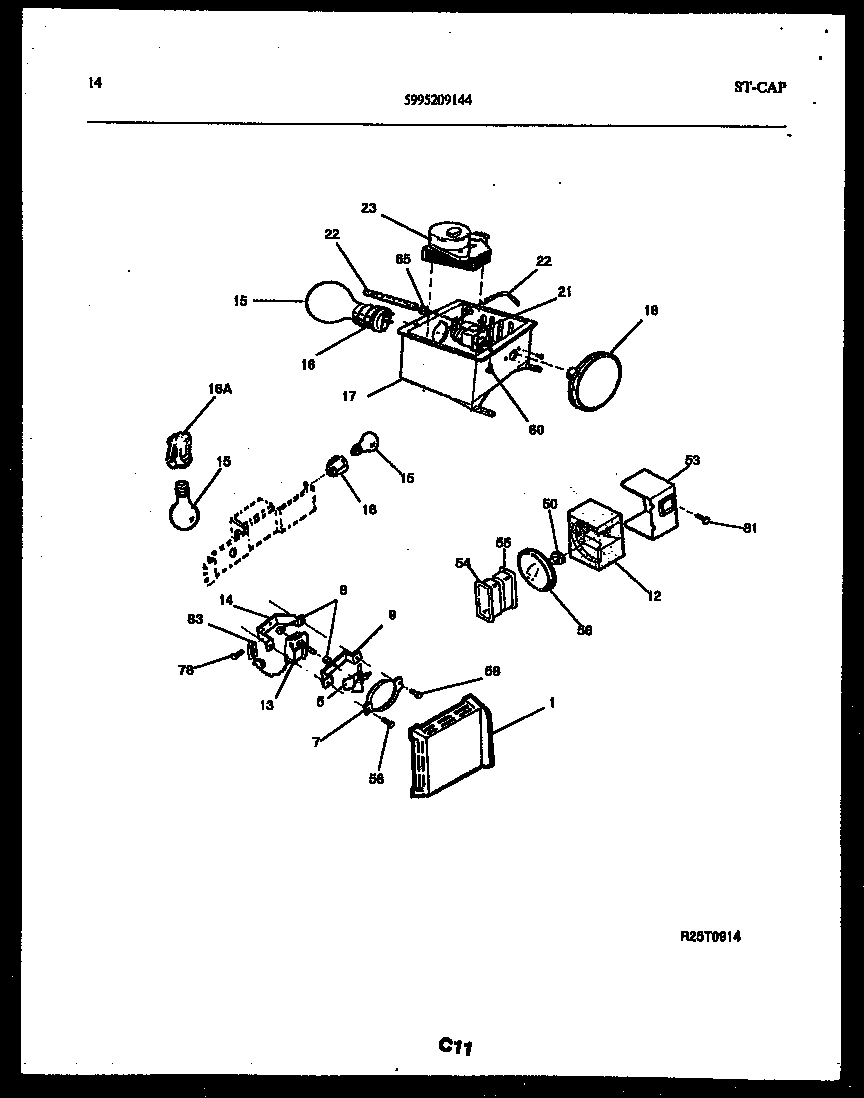 08 - REFRIGERATOR CONTROL ASSEMBLY, DAMP