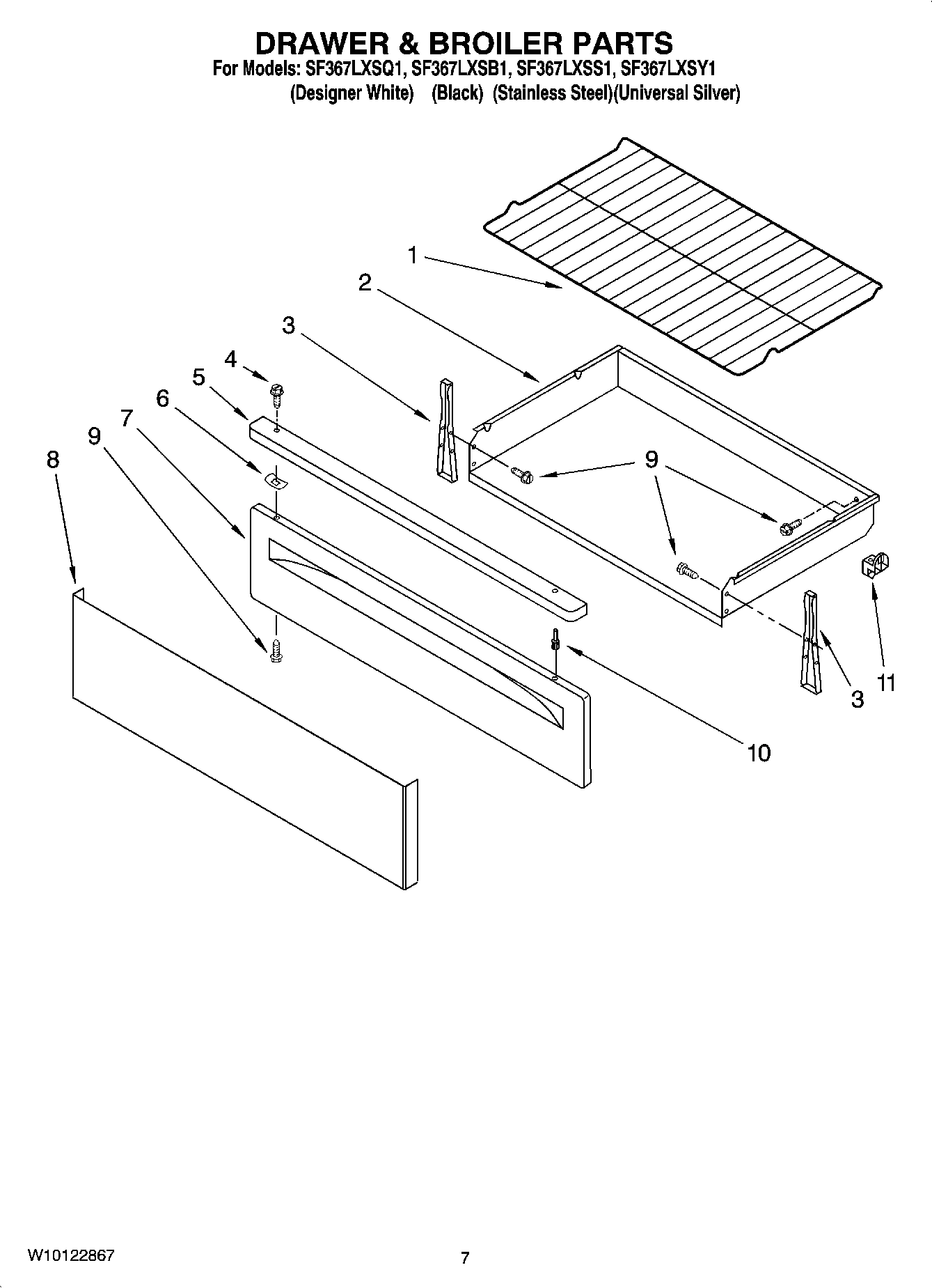 05 - DRAWER & BROILER PARTS