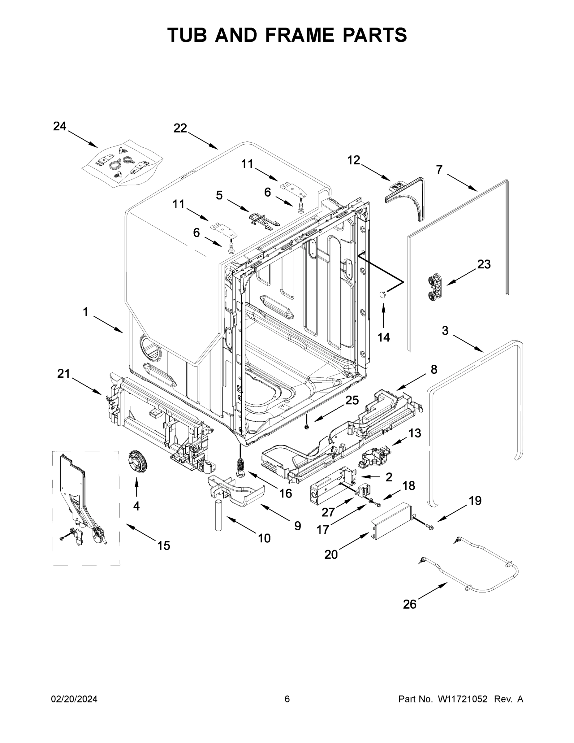 04 - TUB AND FRAME PARTS