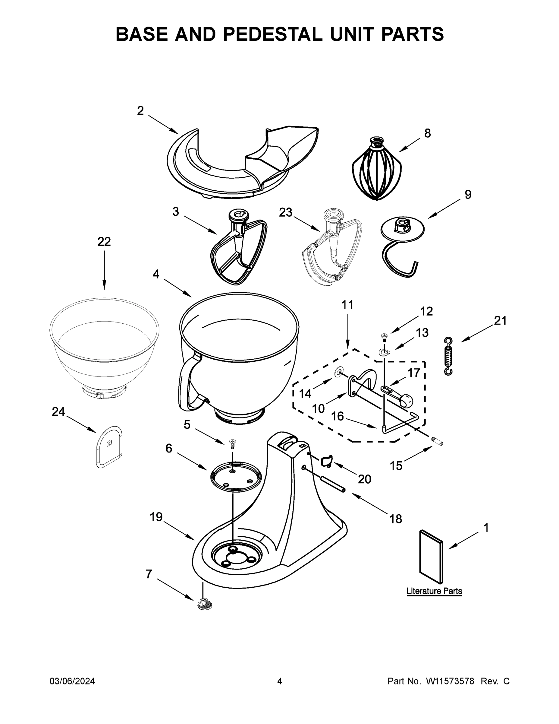 03 - BASE AND PEDESTAL UNIT PARTS