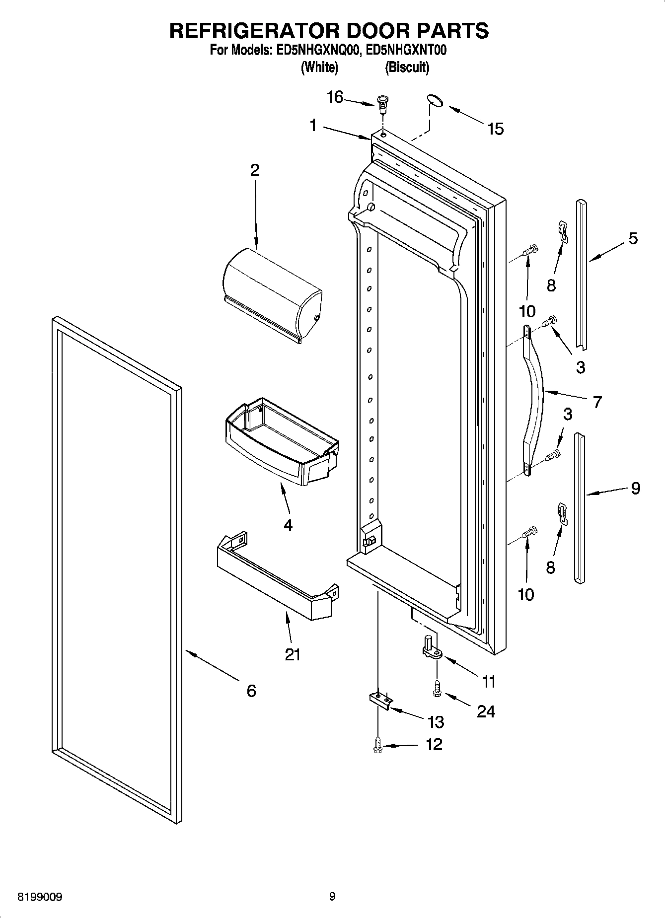 06 - REFRIGERATOR DOOR PARTS