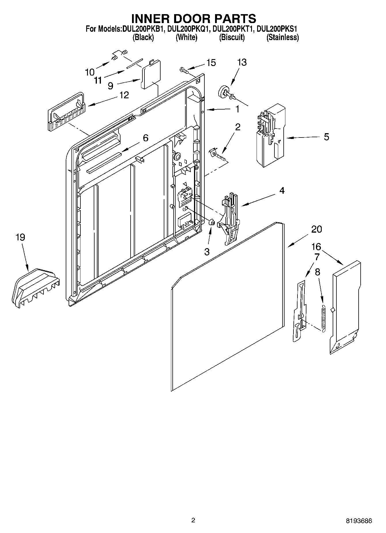 02 - INNER DOOR PARTS