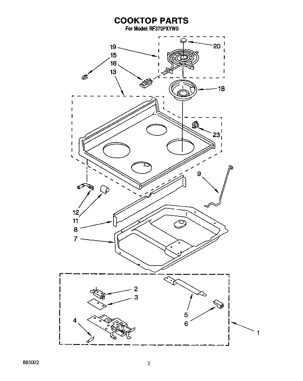 02 - COOKTOP, LIT/OPTIONAL