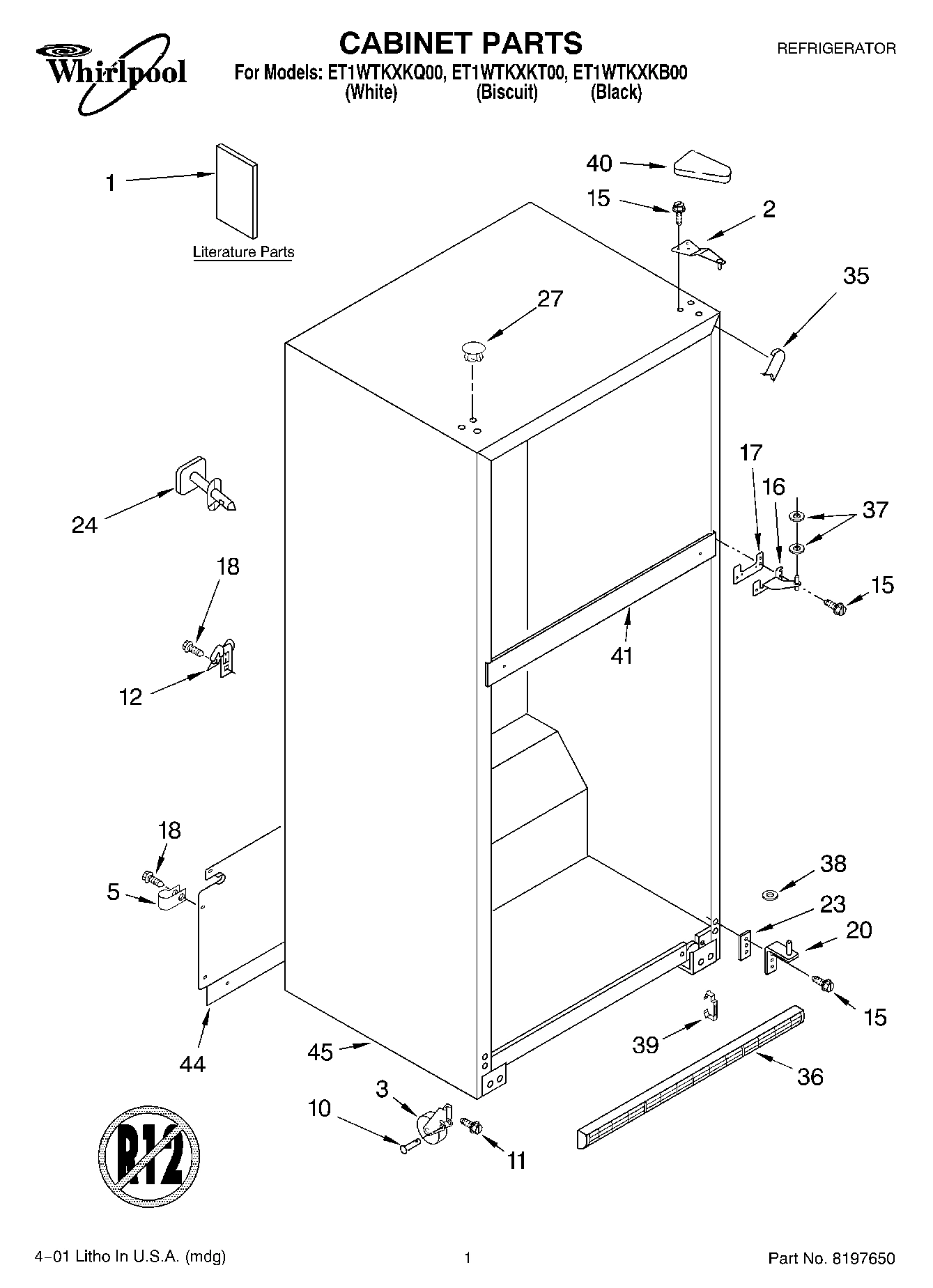 01 - CABINET, LITERATURE
