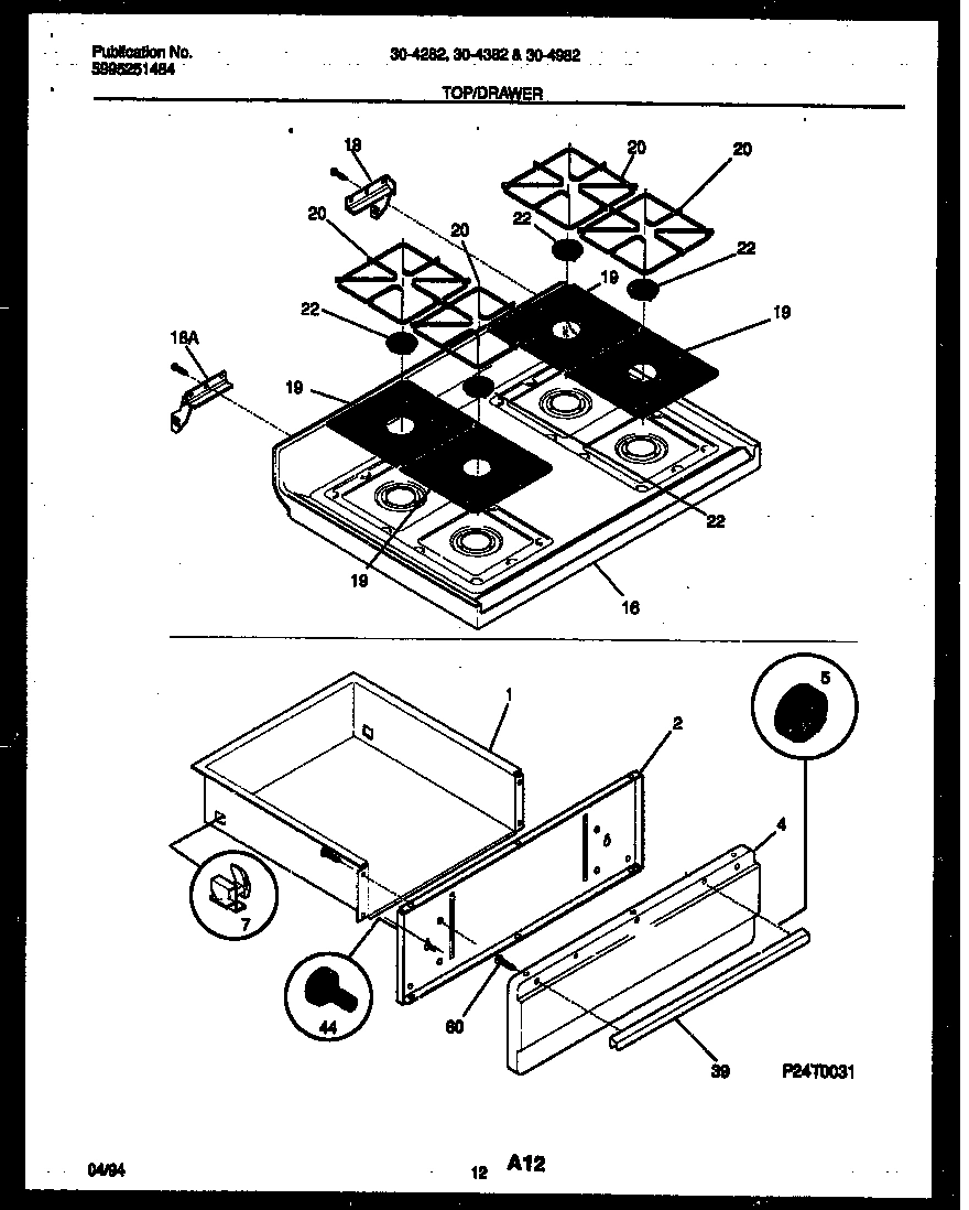 07 - COOKTOP AND DRAWER PARTS