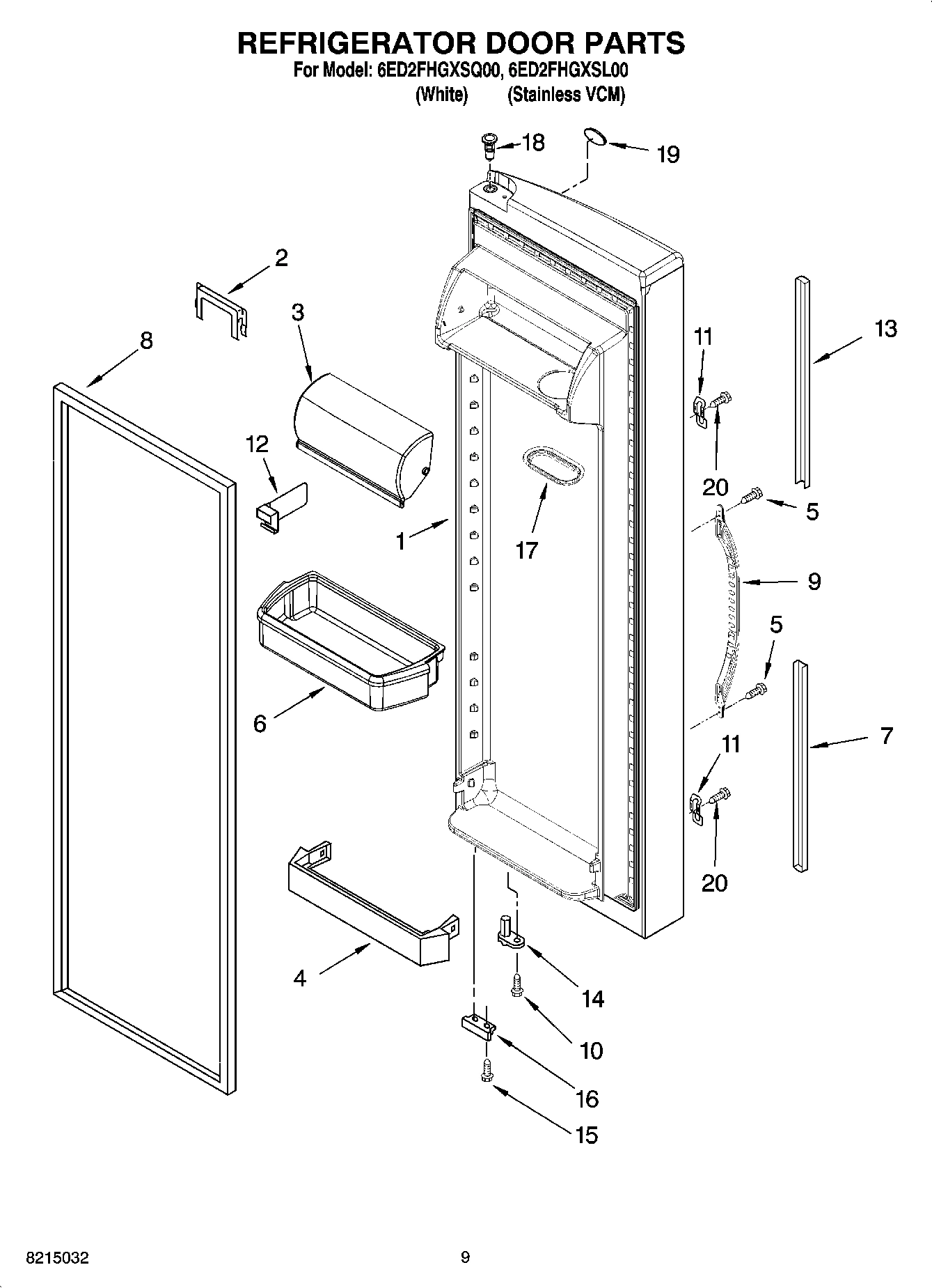 07 - REFRIGERATOR DOOR PARTS