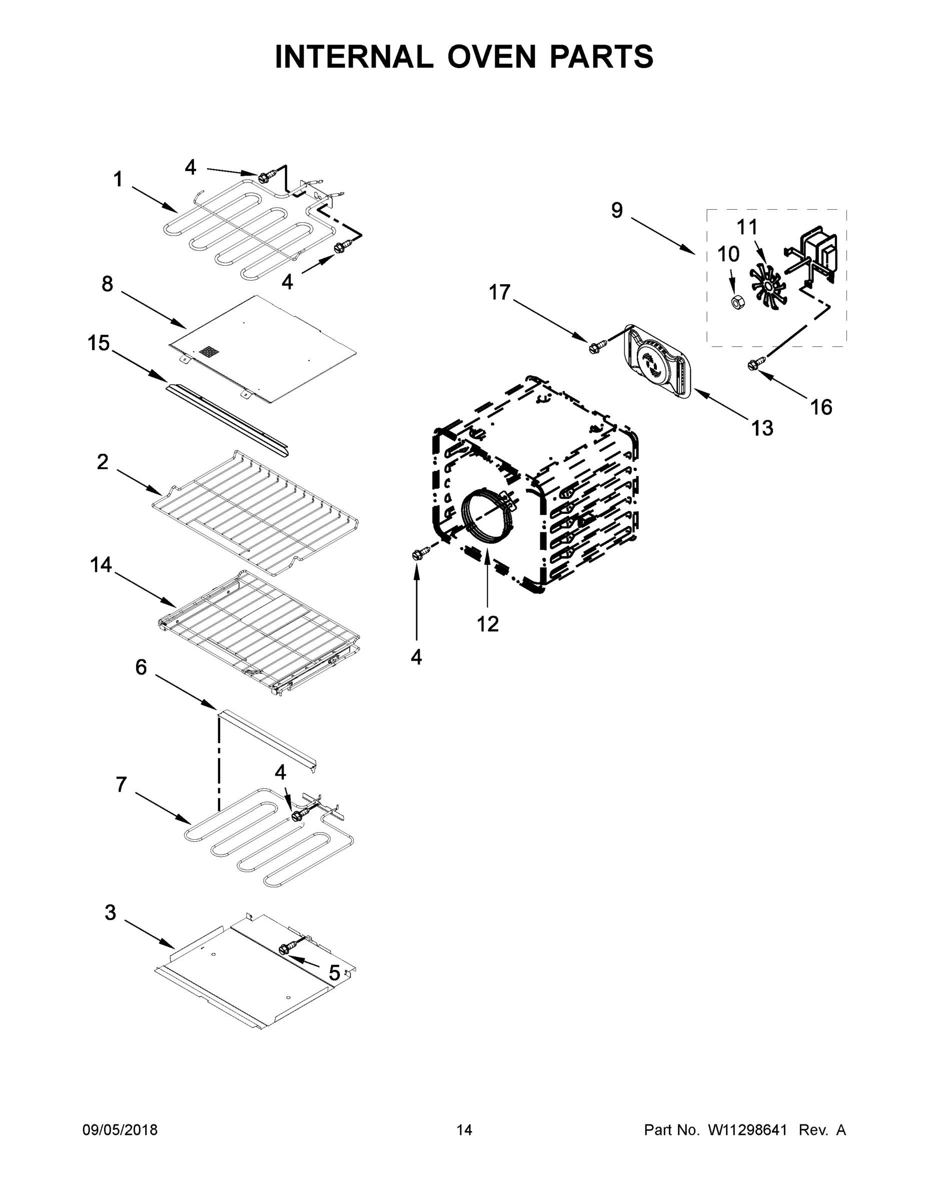 08 - INTERNAL OVEN PARTS