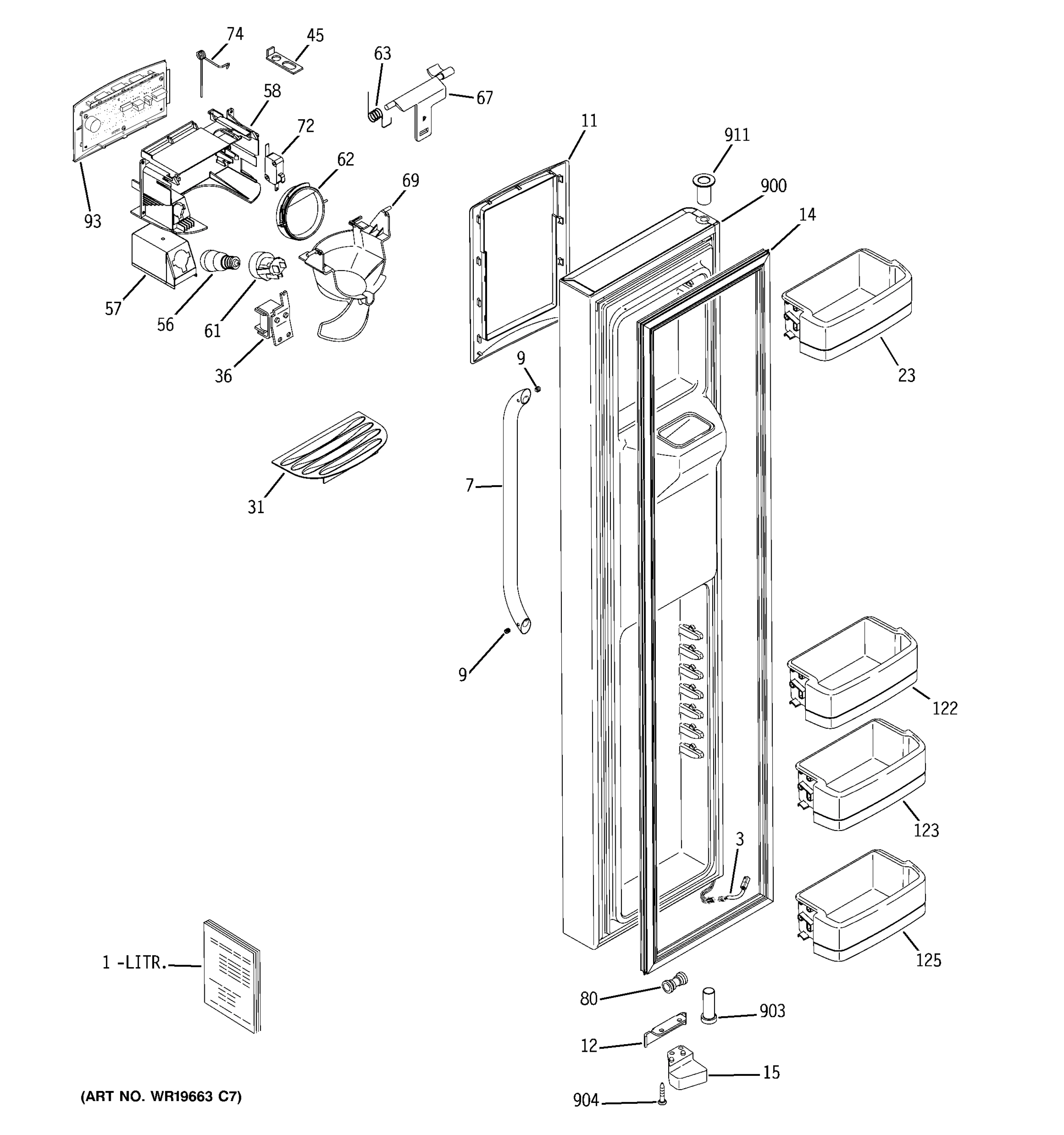 FREEZER DOOR