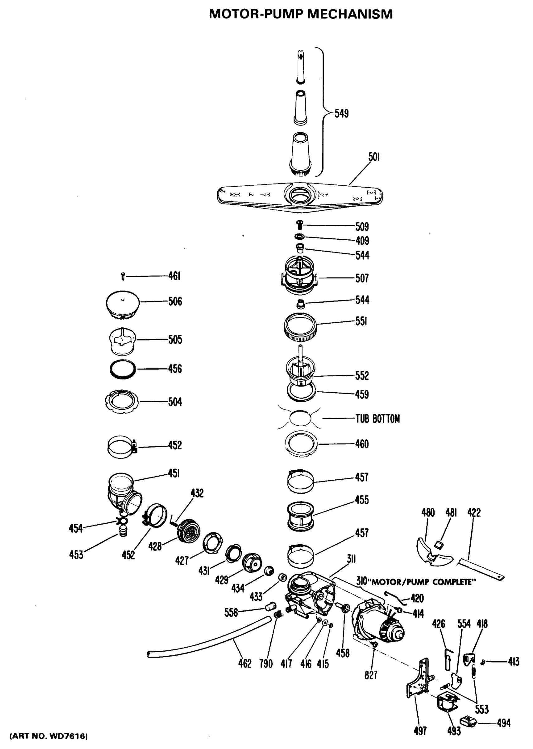 MOTOR-PUMP MECHANISM