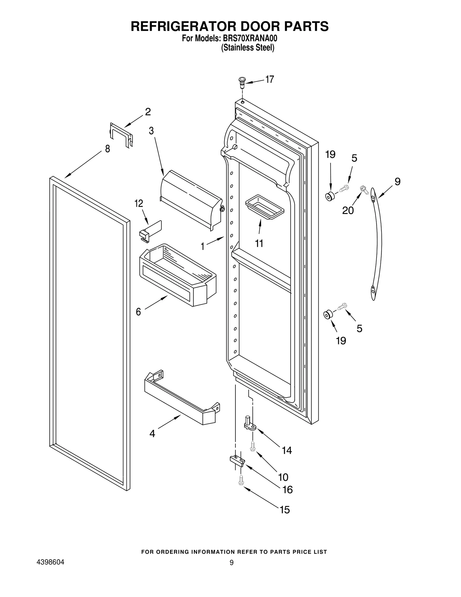 REFRIGERATOR DOOR PARTS