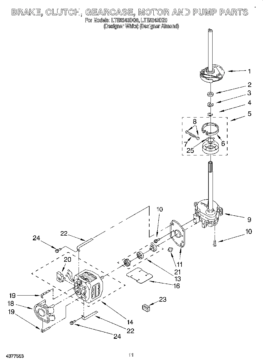 08 - BRAKE, CLUTCH, GEARCASE, MOTOR AND PUMP