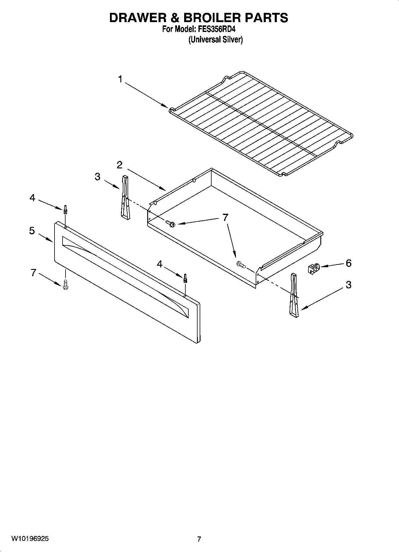 05 - DRAWER & BROILER PARTS, OPTIONAL PARTS