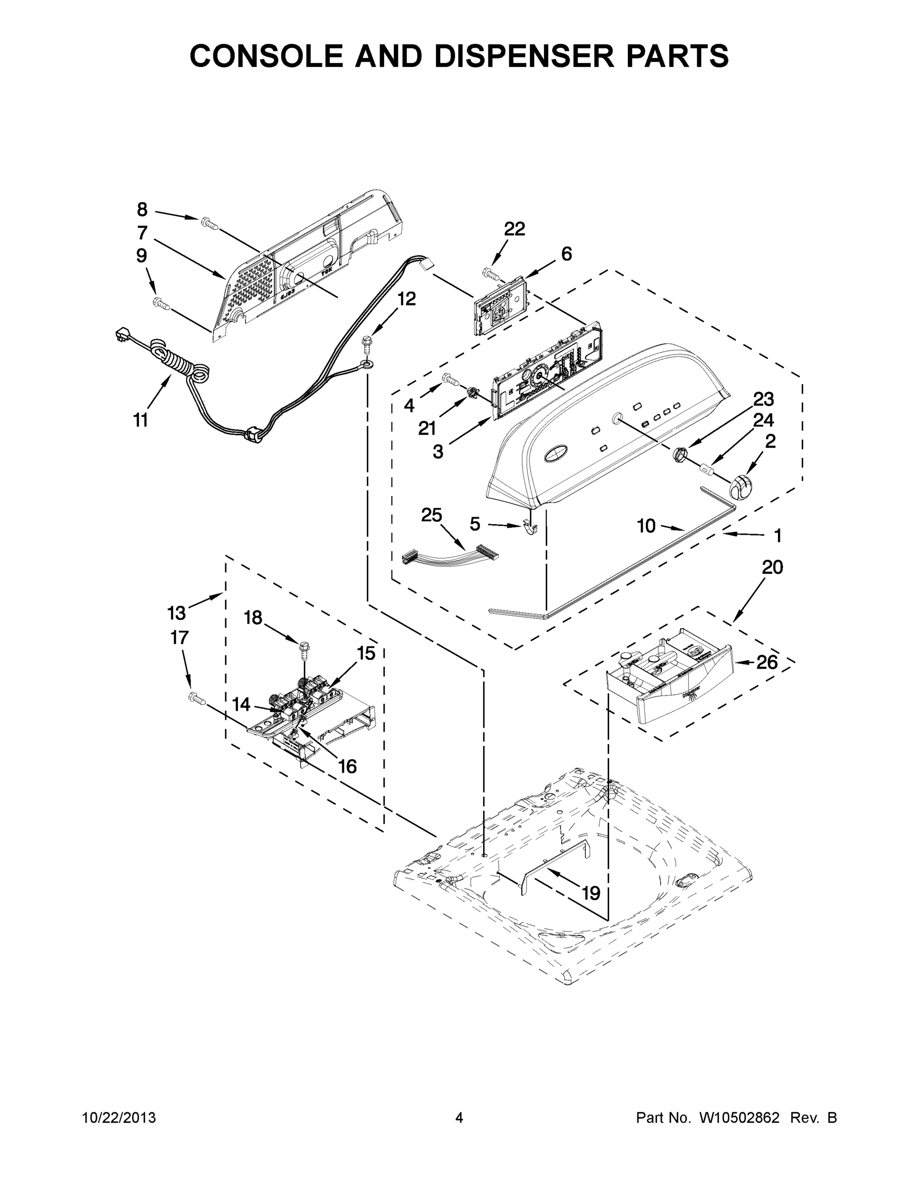 03 - CONSOLE AND DISPENSER PARTS