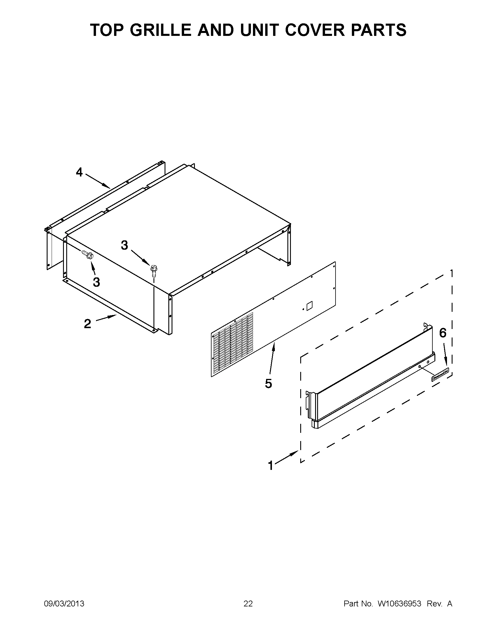 12 - TOP GRILLE AND UNIT COVER PARTS
