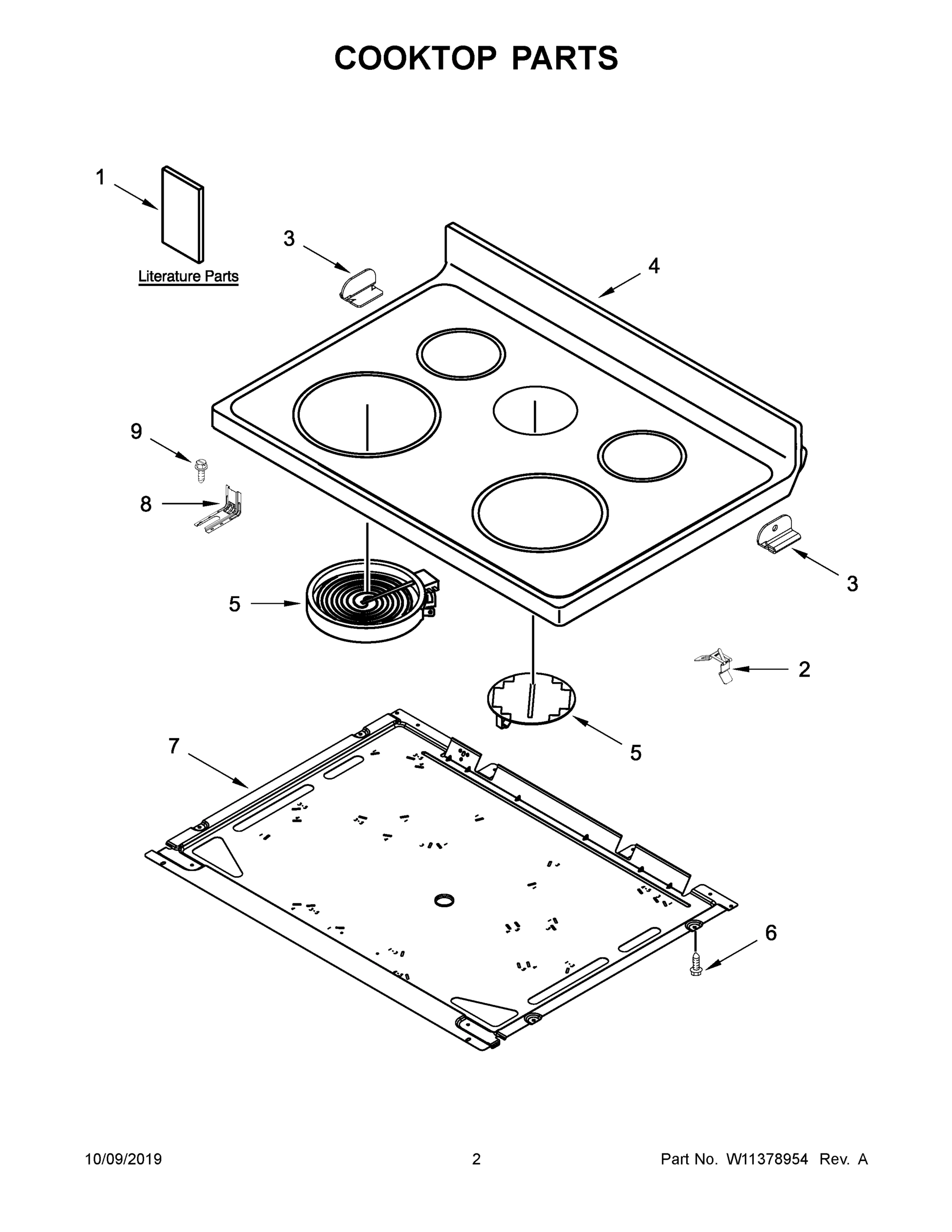 02 - COOKTOP PARTS