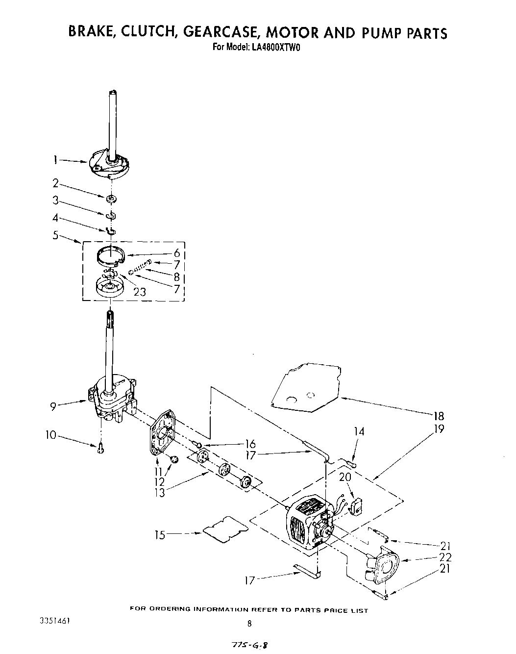06 - BRAKE, CLUTCH, GEARCASE, MOTOR AND PUMP
