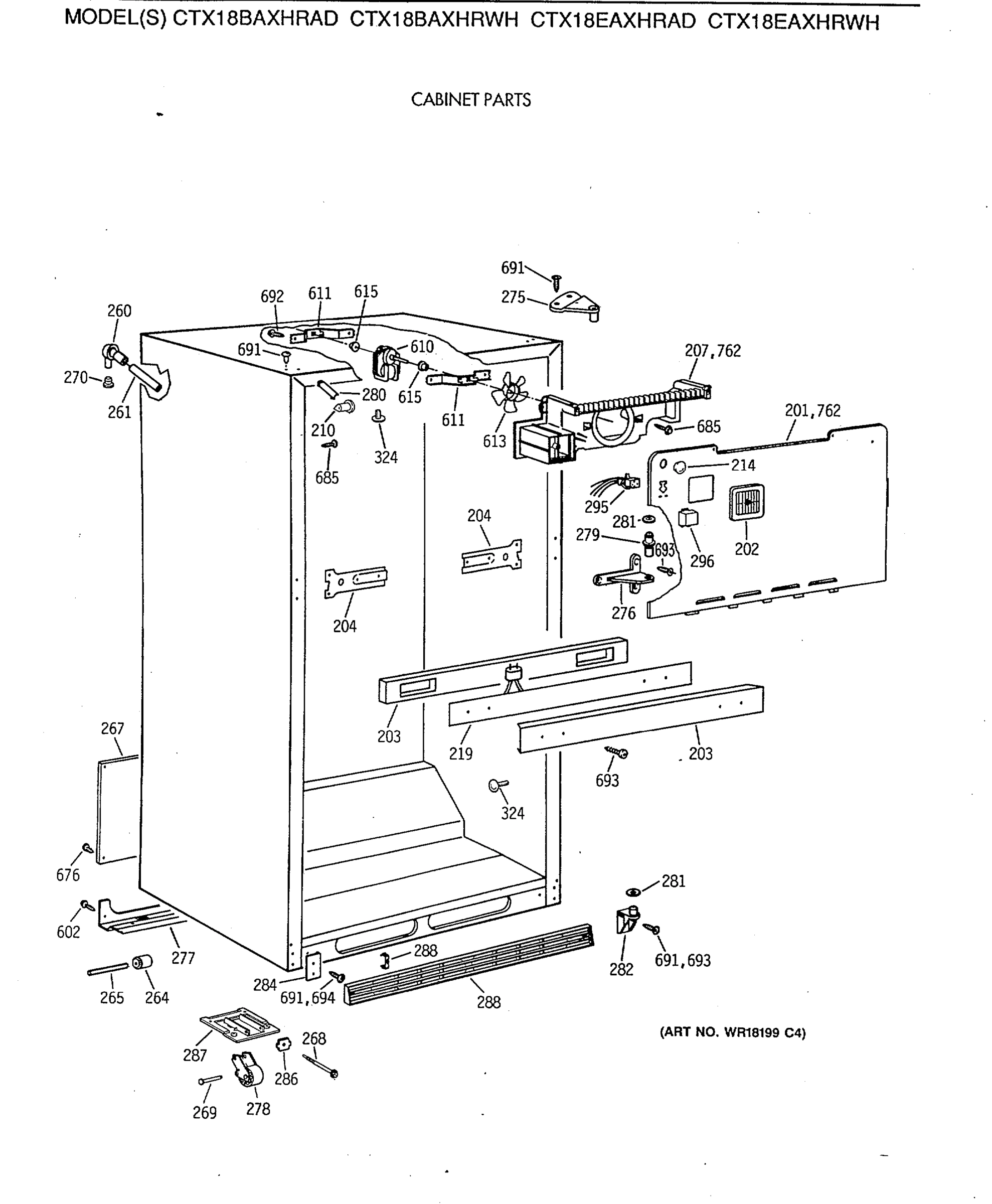 CABINET PARTS
