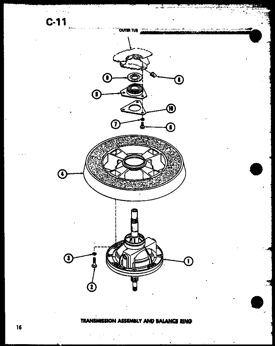 15 - TRANSMISSION ASSY AND BALANCE RING