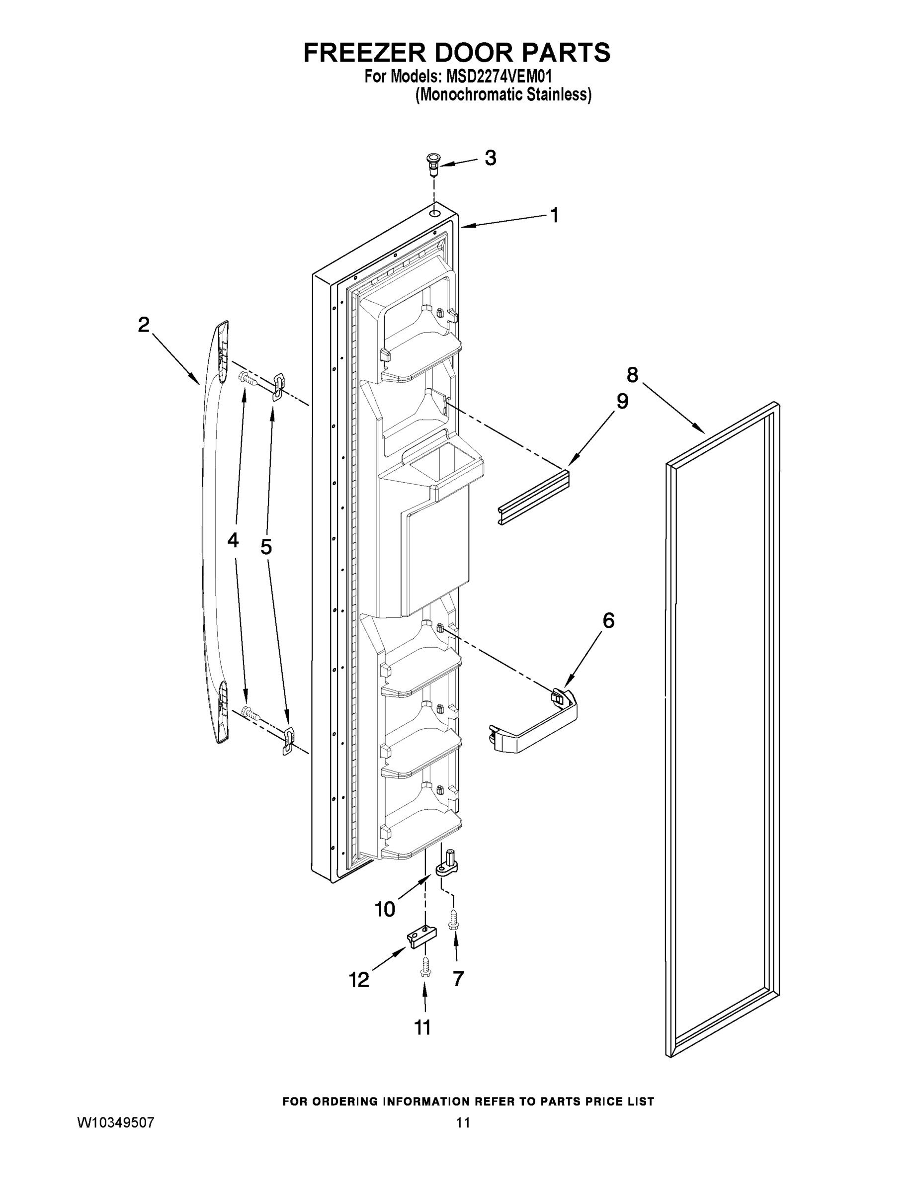 07 - FREEZER DOOR PARTS