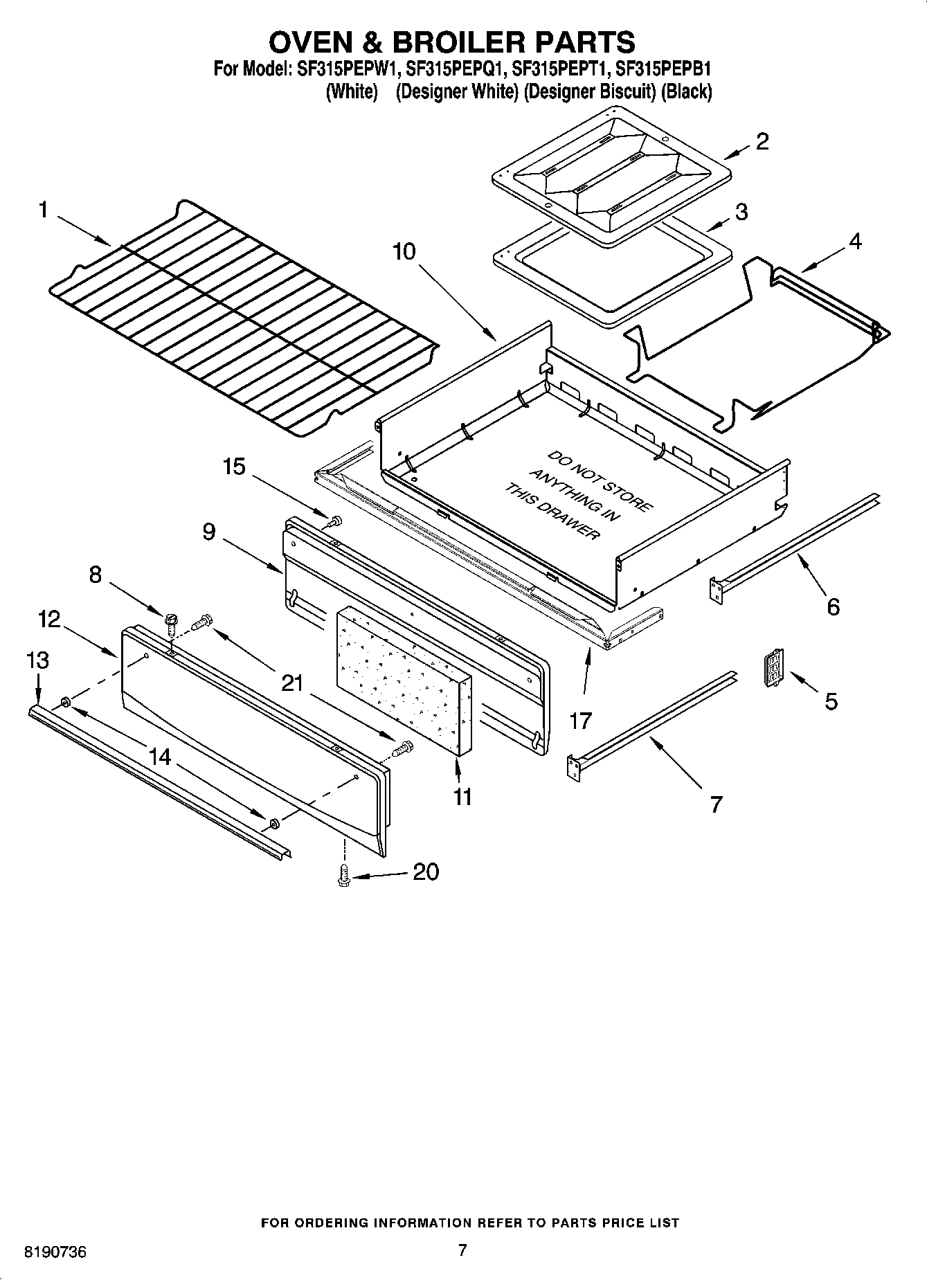 05 - OVEN & BROILER PARTS