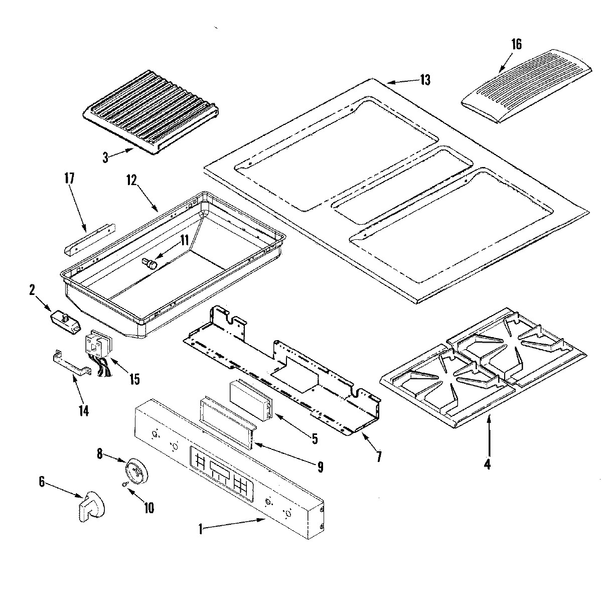 03 - CONTROL PANEL/TOP ASSEMBLY