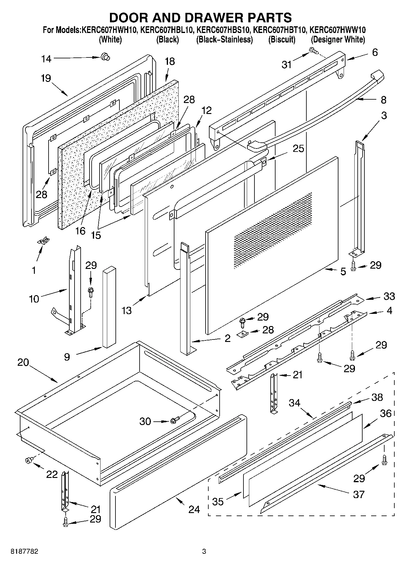 02 - DOOR AND DRAWER PARTS
