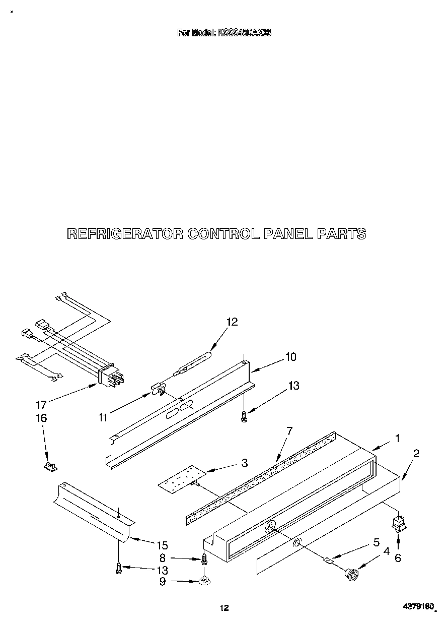 09 - REFRIGERATOR CONTROL PANEL