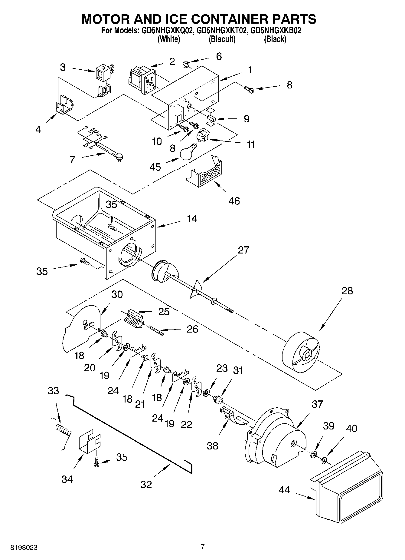 05 - MOTOR AND ICE CONTAINER