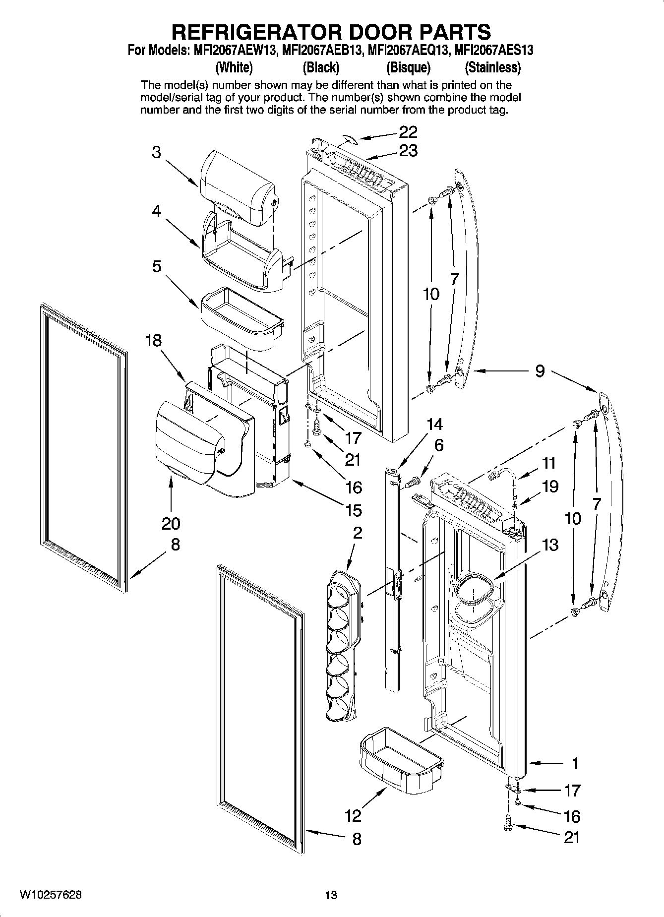 07 - REFRIGERATOR DOOR PARTS