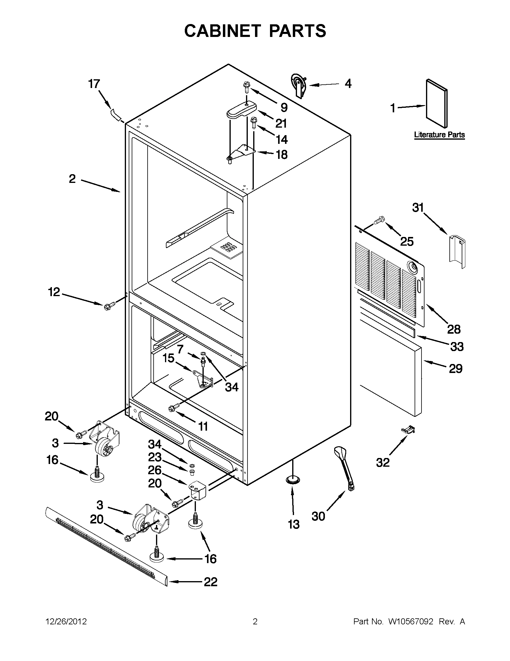 01 - CABINET PARTS