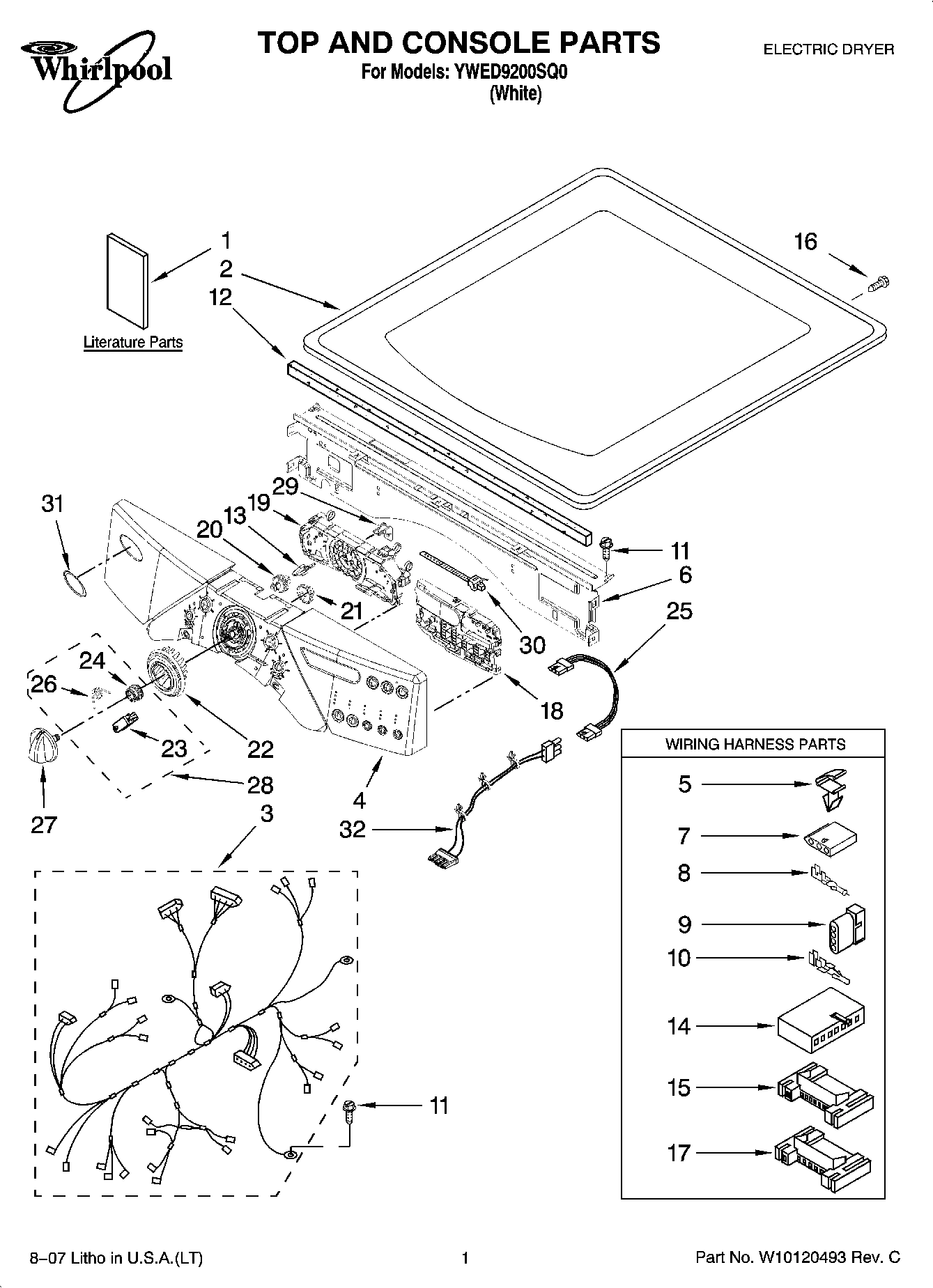 01 - TOP AND CONSOLE PARTS
