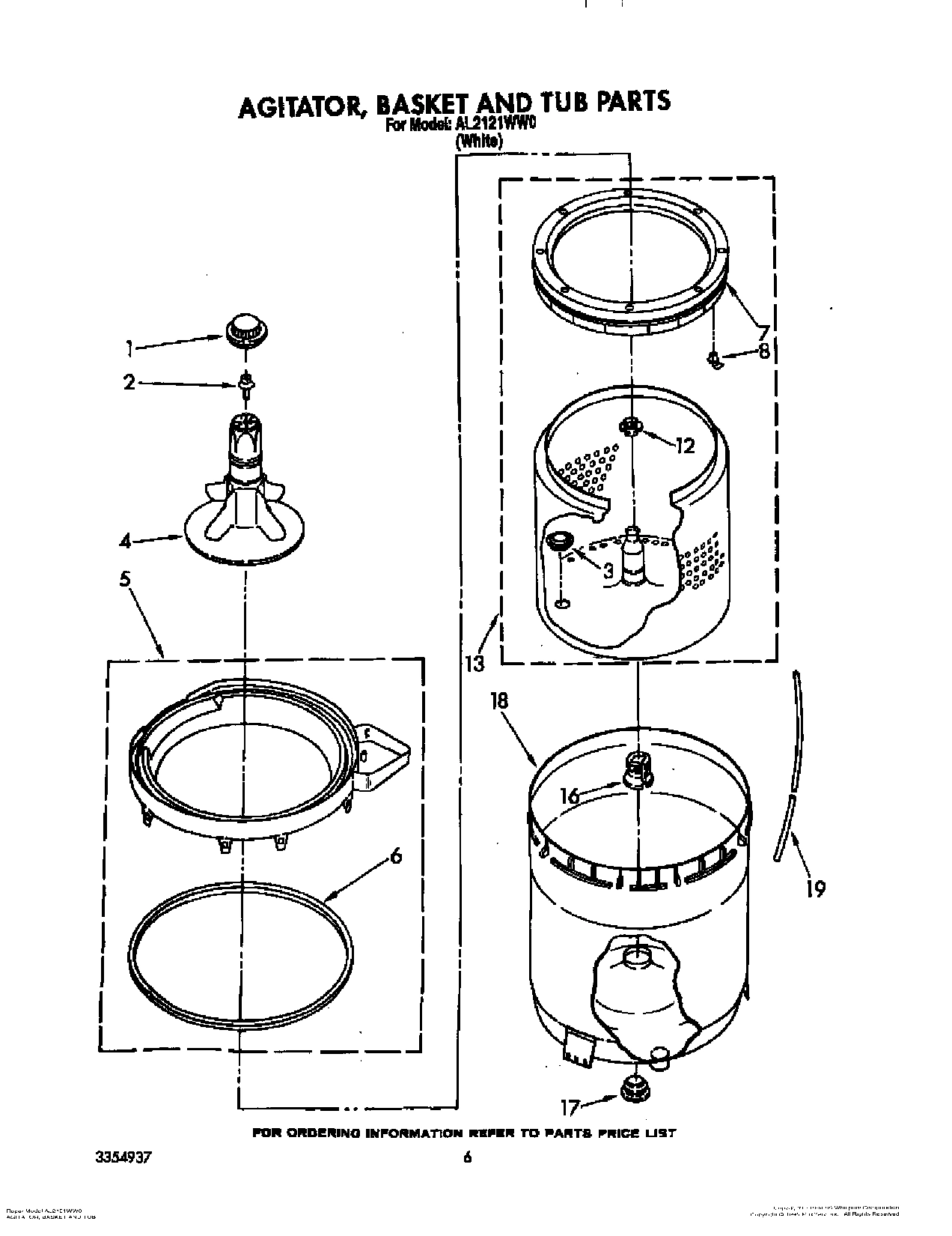 04 - AGITATOR, BASKET AND TUB