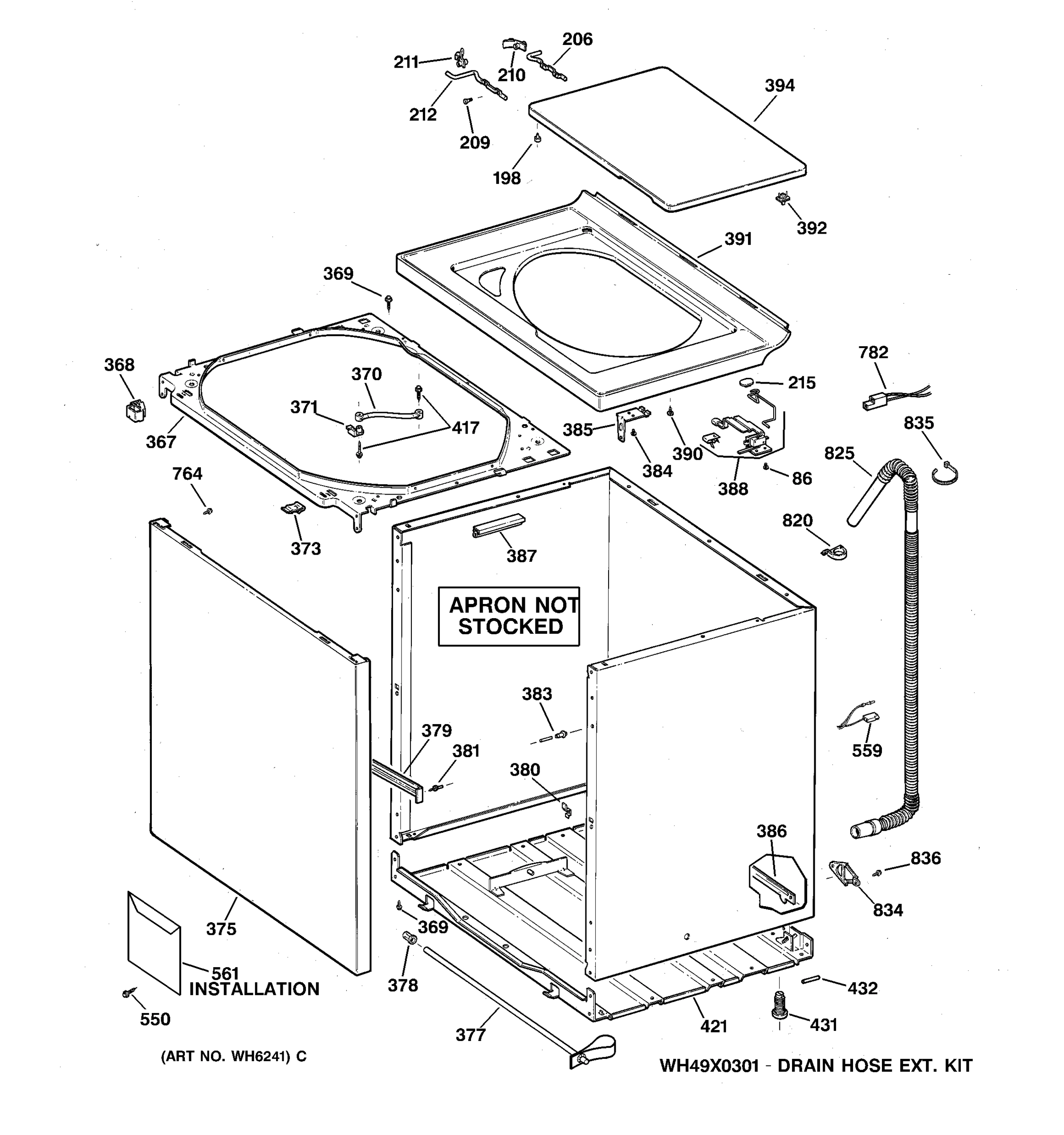 CABINET, COVER & FRONT PANEL