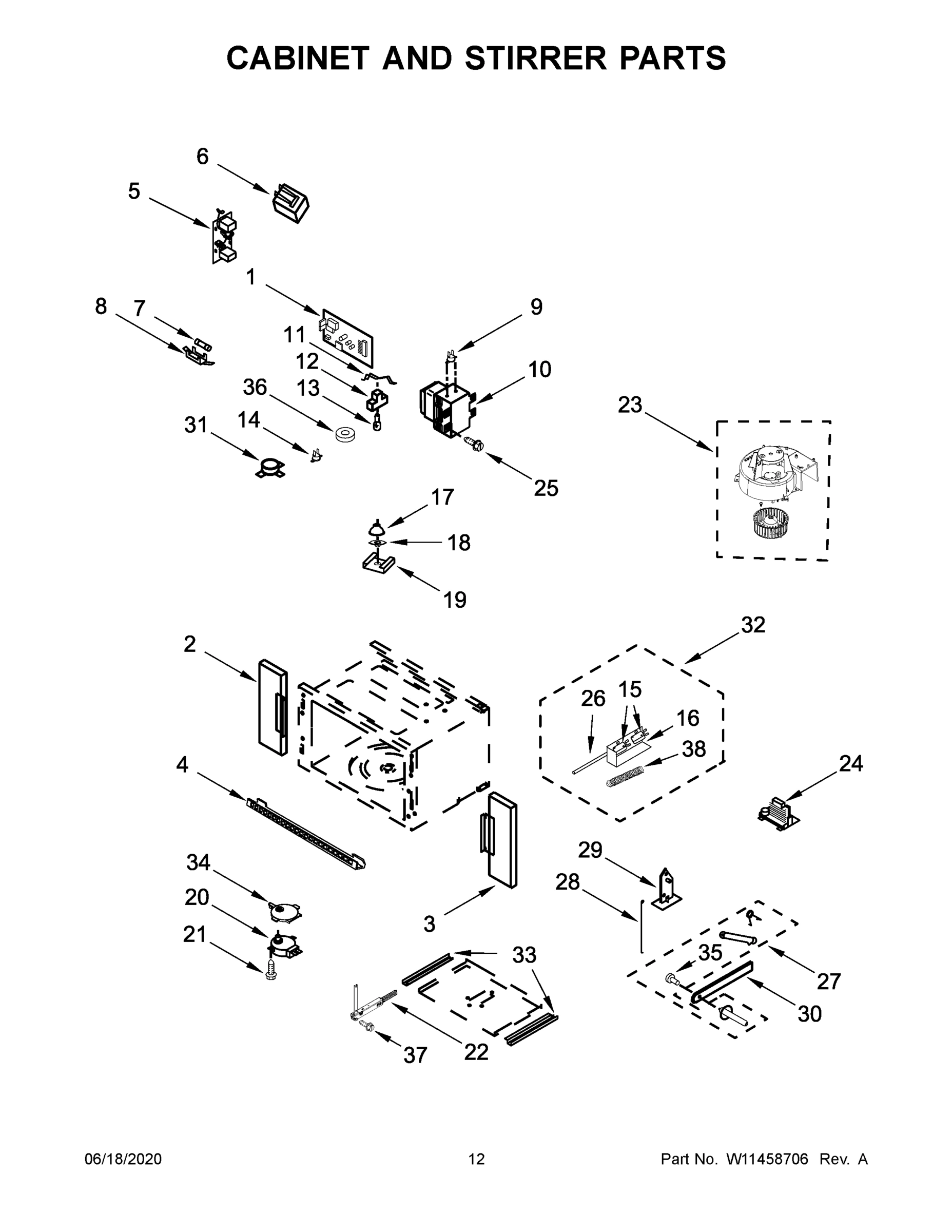 07 - CABINET AND STIRRER PARTS