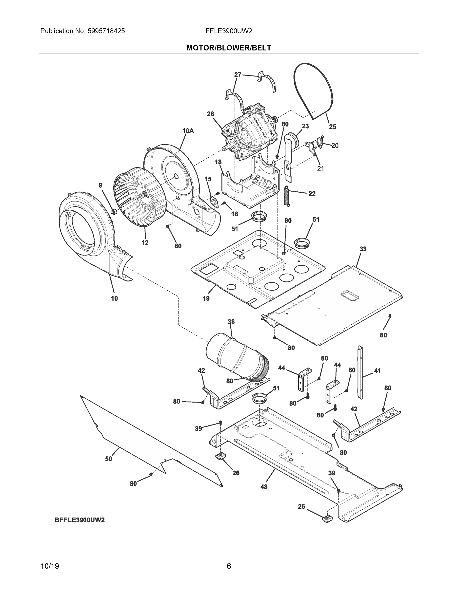 03 - MOTOR/BLOWER/BELT