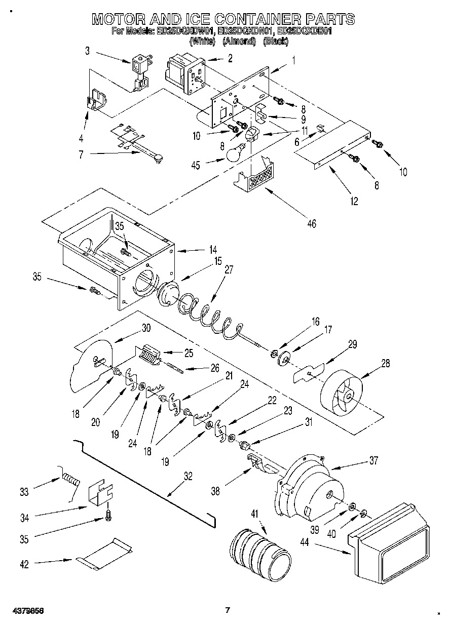 05 - MOTOR AND ICE CONTAINER
