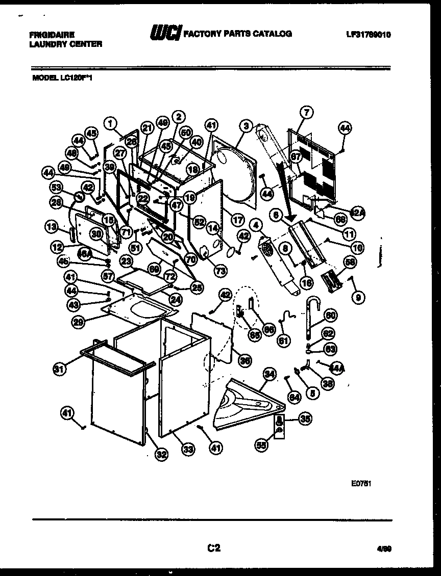 02 - CABINET PARTS AND HEATER