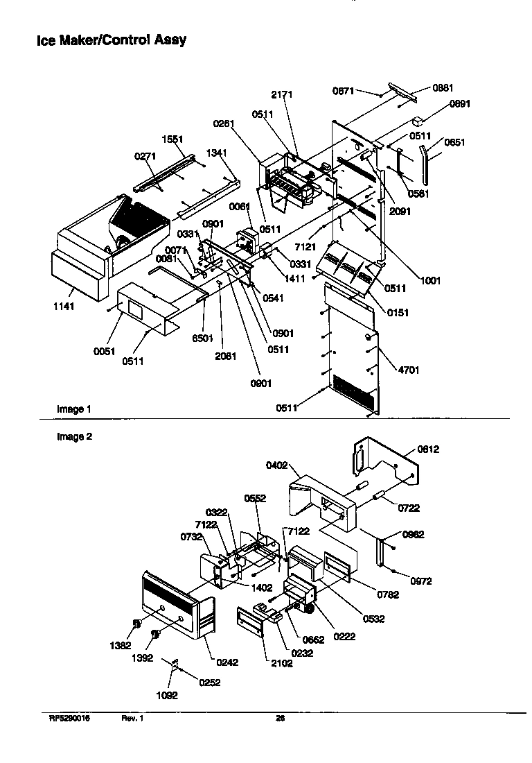 09 - ICE MAKER/CONTROL ASSY