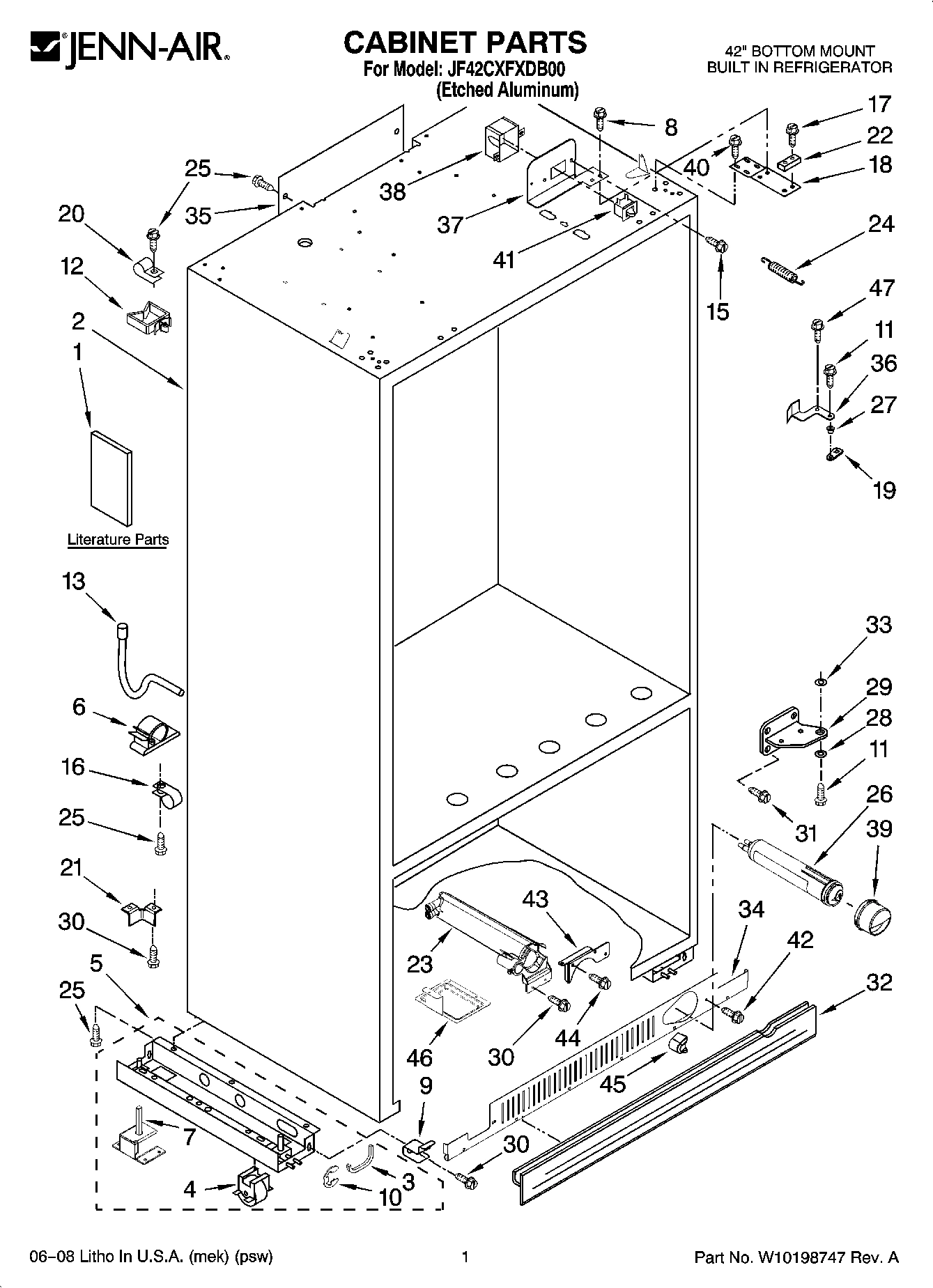 01 - CABINET PARTS