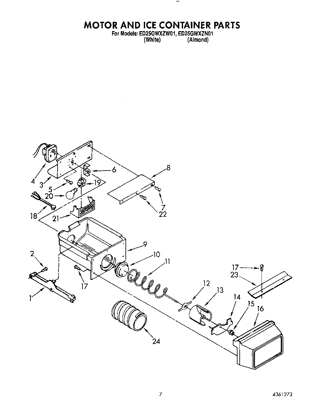 06 - MOTOR AND ICE CONTAINER