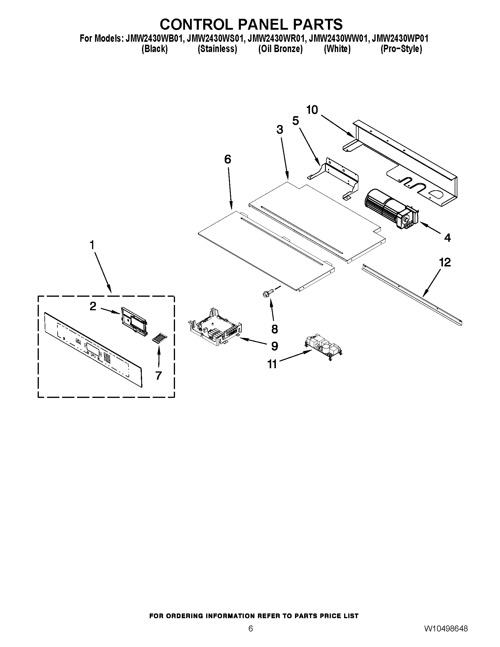 04 - CONTROL PANEL PARTS