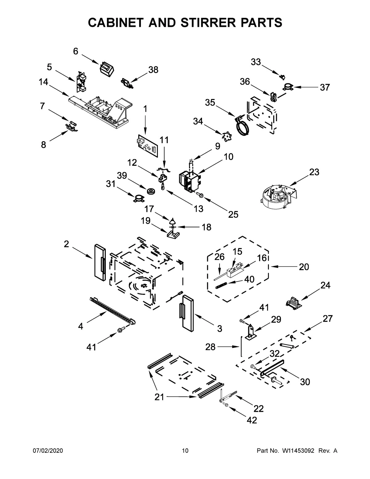06 - CABINET AND STIRRER PARTS