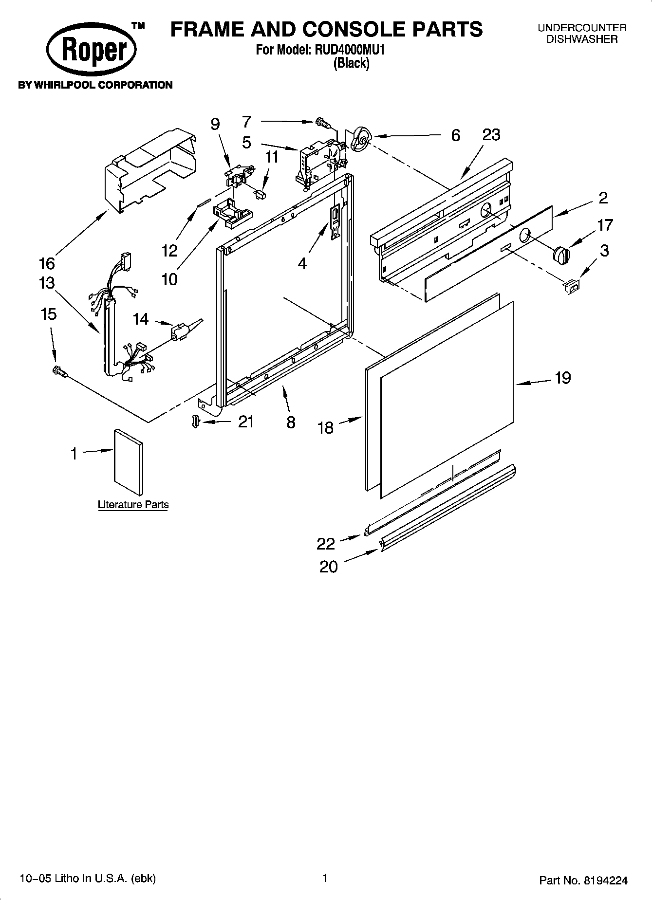 01 - FRAME AND CONSOLE PARTS