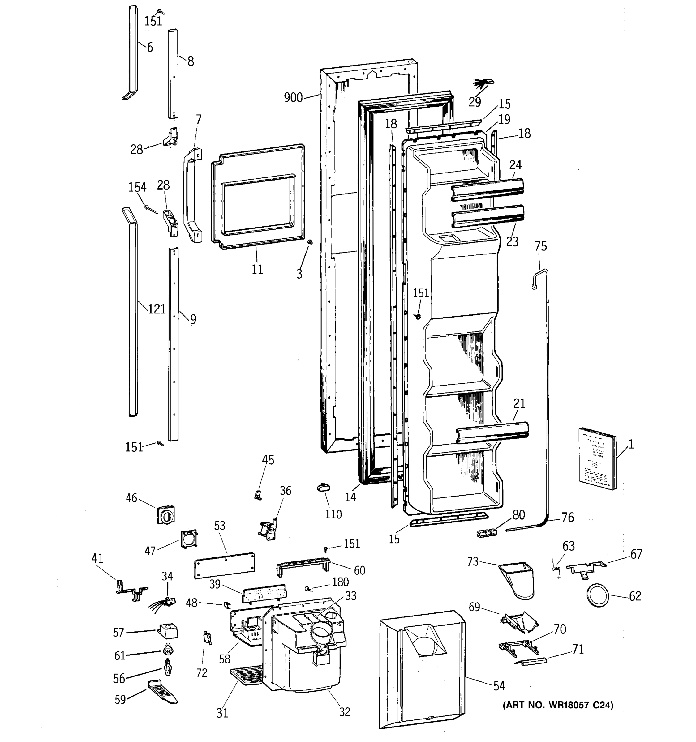 FREEZER DOOR