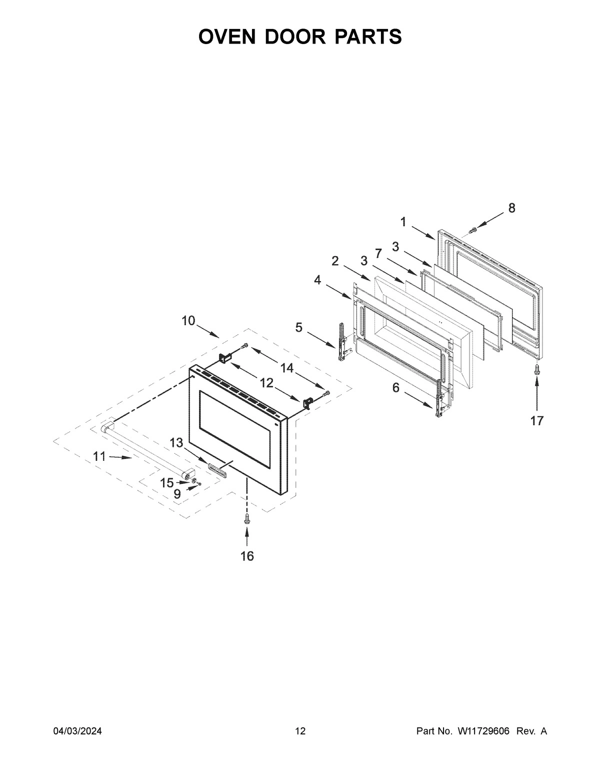 07 - OVEN DOOR PARTS