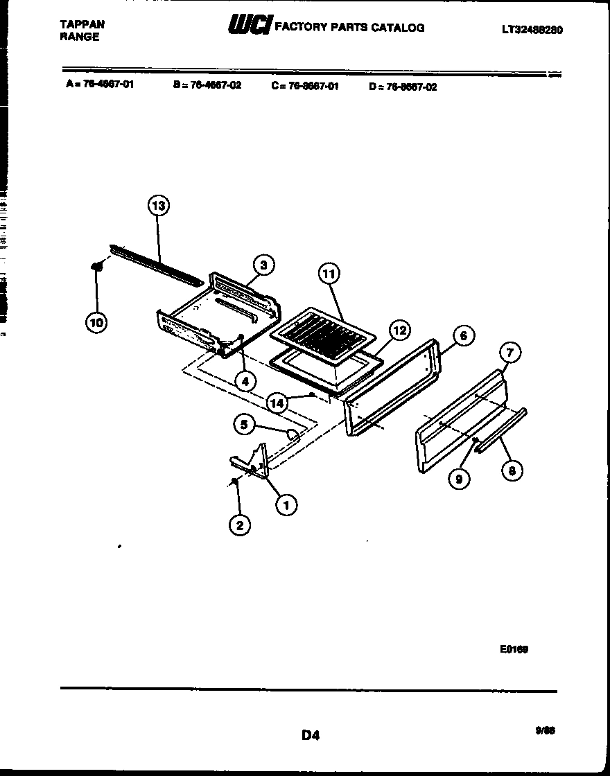 07 - BROILER DRAWER PARTS